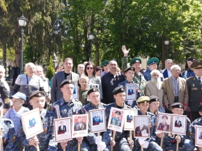 Бессмертный пограничный полк прошел по улицам курортного Кисловодска