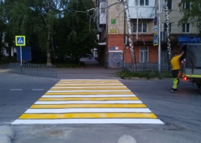 Более 70 тысяч квадратных метров дорожной разметки нанесли в Ставрополе к летним каникулам