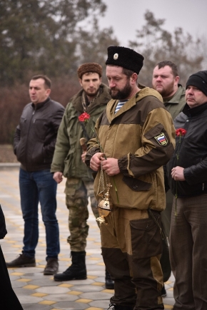 В селе Высоцком Ставропольские казаки провели акцию памяти, посвященную предстоящей годовщине Победы