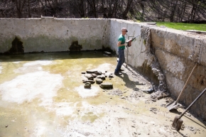 Чаши бассейнов на «Корытах» начали ремонтировать в Ставрополе