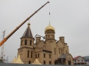В Невинномысске в год 70-летия Победы храм Серафима Саровского увенчался золотыми куполами